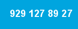 929 127 89 27 929 127 89 27